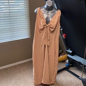 Abercrombie & Fitch Rust Brown Sleeveless Maxi Dress